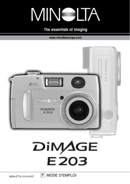 Konica Minolta Dimage E203 Manuel utilisateur