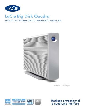 Manuel du propriétaire | LaCie BIG DISK QUADRA Manuel utilisateur | Fixfr