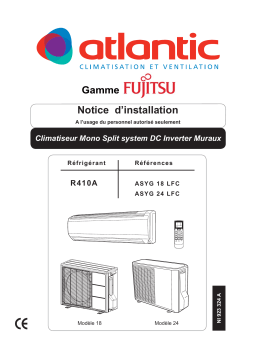 Fujitsu AOYG 18LAC2.UE Manuel utilisateur