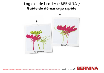 Mode d'emploi | Bernina Embroidery Software 7 Manuel utilisateur | Fixfr