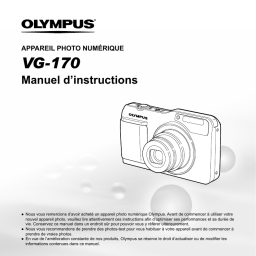 Olympus VG170 Manuel utilisateur