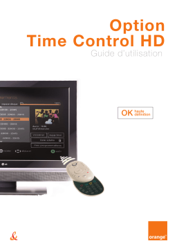 ORANGE GUIDE TIME CONTROL HD Manuel utilisateur