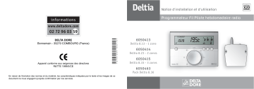 Manuel du propriétaire | DELTA DORE Deltia 8.13 Thermostat Manuel utilisateur | Fixfr