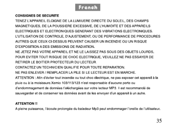 Manuel du propriétaire | Lenco XEMIO-103 Manuel utilisateur | Fixfr