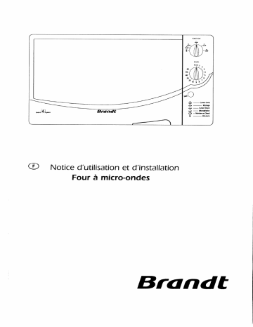 Manuel du propriétaire | Brandt S2600WF1 Manuel utilisateur | Fixfr