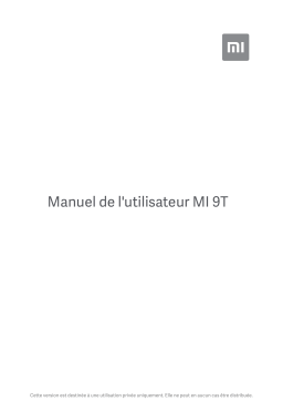 Xiaomi Mi 9 T Manuel utilisateur