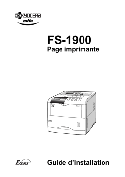 KYOCERA FS-1900 Manuel utilisateur