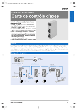 Omron CS1W-MCH71 Manuel utilisateur