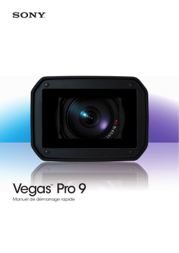 Sony Vegas Pro 9 Manuel utilisateur