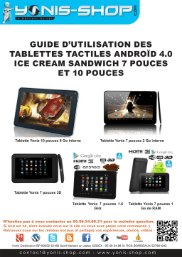 Yonis Tablette 10" Android 4.0 Manuel utilisateur