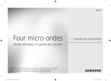 Manuel du propriétaire | Samsung MG23F301EAS Manuel utilisateur | Fixfr