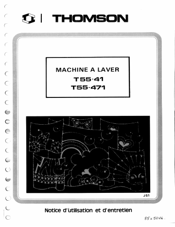 T55471 | Manuel du propriétaire | Thomson T5541 Manuel utilisateur | Fixfr