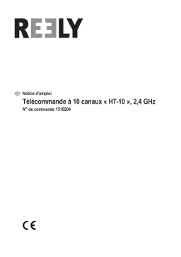 Reely 1518204 HT-10 Handheld RC 2,4 GHz No. of channels: 10 Manuel utilisateur