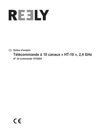 Mode d'emploi | Reely 1518204 HT-10 Handheld RC 2,4 GHz No. of channels: 10 Manuel utilisateur | Fixfr