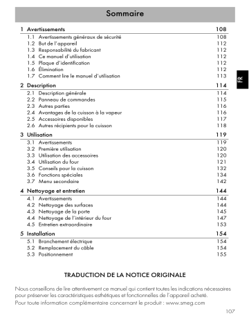Manuel du propriétaire | Smeg SF4102VS Manuel utilisateur | Fixfr