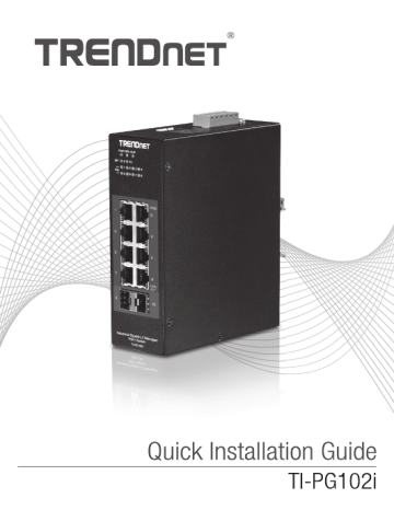 Trendnet TI-PG102i 10-Port Industrial Gigabit L2 Managed PoE+ DIN-Rail Switch 24 – 57V Manuel utilisateur | Fixfr