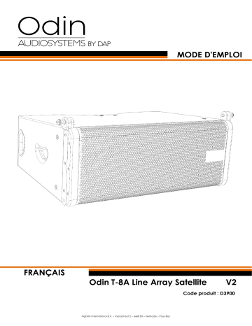 DAP Audio D3900 Odin T-8A Manuel utilisateur | Fixfr