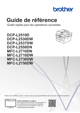 Brother DCP-L2510D Manuel utilisateur