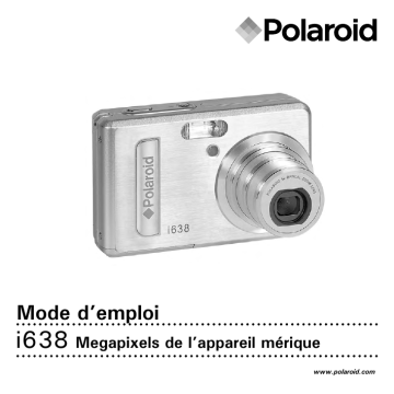 Manuel du propriétaire | Polaroid I638 Manuel utilisateur | Fixfr