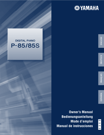 Manuel du propriétaire | Yamaha P-85S Manuel utilisateur | Fixfr