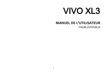 Blu Vivo XL3 Manuel du propriétaire | Fixfr