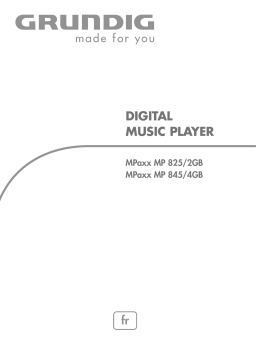 Grundig mpaxx 845 Manuel utilisateur