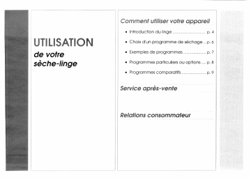 Manuel du propriétaire | Brandt SE25 Manuel utilisateur | Fixfr