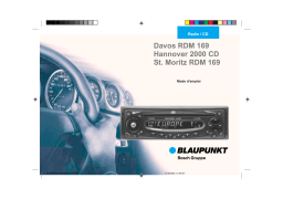 Blaupunkt St Moritz RDM169 Manuel utilisateur