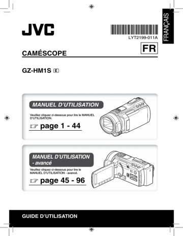 JVC GZ HM1S, HM1SE Manuel utilisateur | Fixfr
