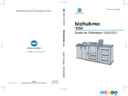 Konica Minolta BIZHUB PRO 1050 NETWORK SCANNER Manuel utilisateur