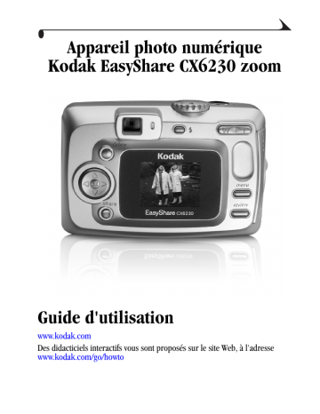 Mode d'emploi | Kodak EasyShare CX6230 Zoom Manuel utilisateur | Fixfr