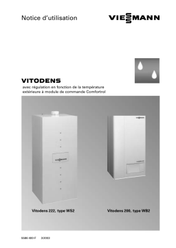 Viessmann VITODENS 200 Manuel utilisateur