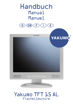 YAKUMO TFT 15 AL Manuel utilisateur