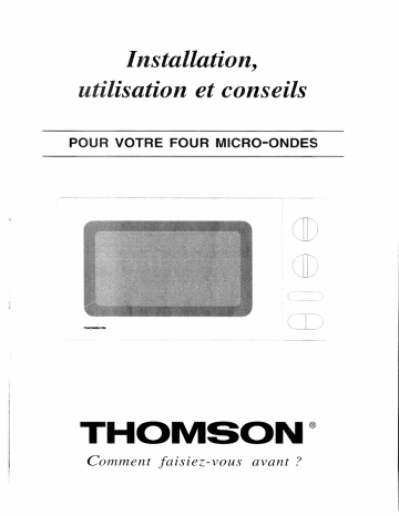 Manuel du propriétaire | Thomson TMS10 Manuel utilisateur | Fixfr