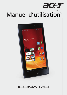 Acer Iconia Tab A101 Manuel utilisateur