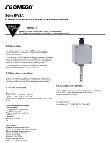 Manuel du propriétaire | Omega EWSA Manuel utilisateur | Fixfr