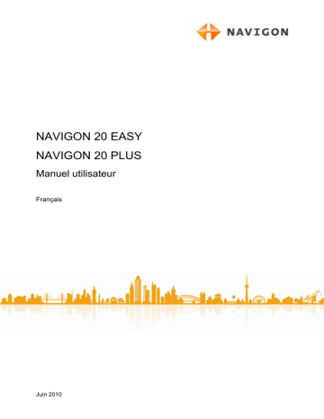 20 Plus | Navigon 20 Easy Manuel utilisateur | Fixfr