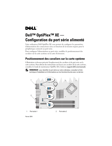 Dell OptiPlex XE desktop Manuel utilisateur | Fixfr