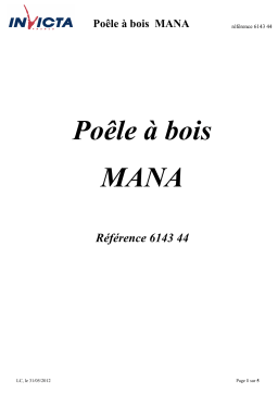 Invicta MANA 6143-44 Manuel utilisateur