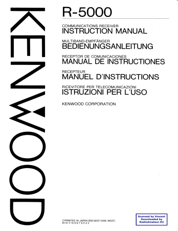 Manuel du propriétaire | Kenwood R-5000 Manuel utilisateur | Fixfr