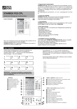 DELTA DORE STARBOX F03 CPL Manuel utilisateur