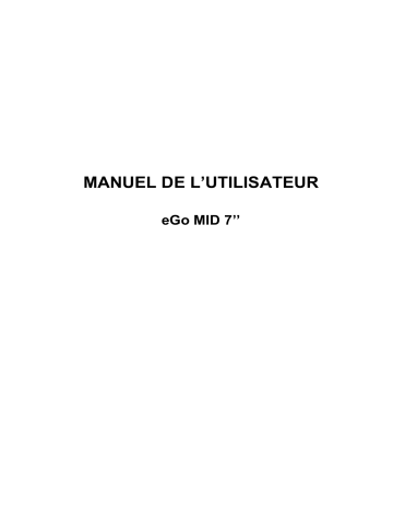 Manuel du propriétaire | EGO SYSTEMS MID 7 Manuel utilisateur | Fixfr