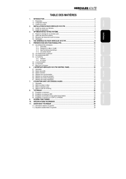 Hercules 12 FW Manuel utilisateur