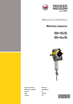 Wacker Neuson BH55rw 32x160 Gasoline Breaker Manuel utilisateur