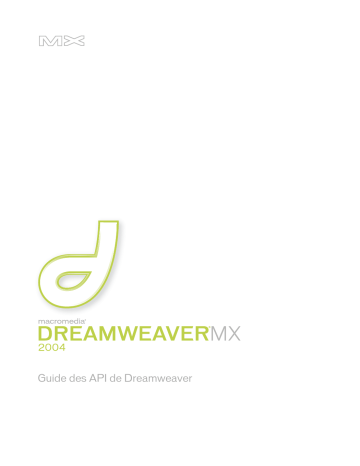 Mode d'emploi | Adobe Dreamweaver MX 2004 Manuel utilisateur | Fixfr