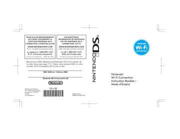 Manuel du propriétaire | Nintendo DS Manuel utilisateur | Fixfr