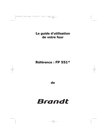 Manuel du propriétaire | sauter FP551BF1 Manuel utilisateur | Fixfr