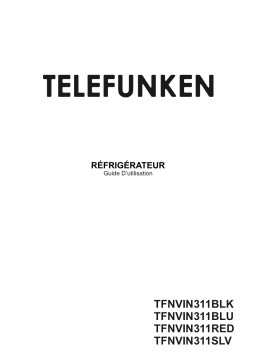 Telefunken TFNVIN311SLV Réfrigérateur Manuel utilisateur