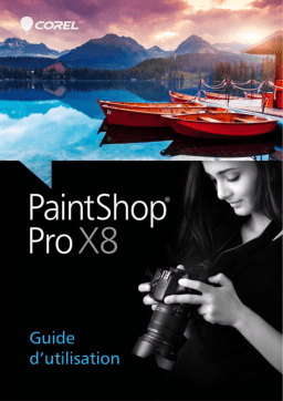 Corel PaintShop Pro X8 Manuel utilisateur