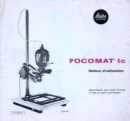 Leica FOCOMAT IC Manuel utilisateur